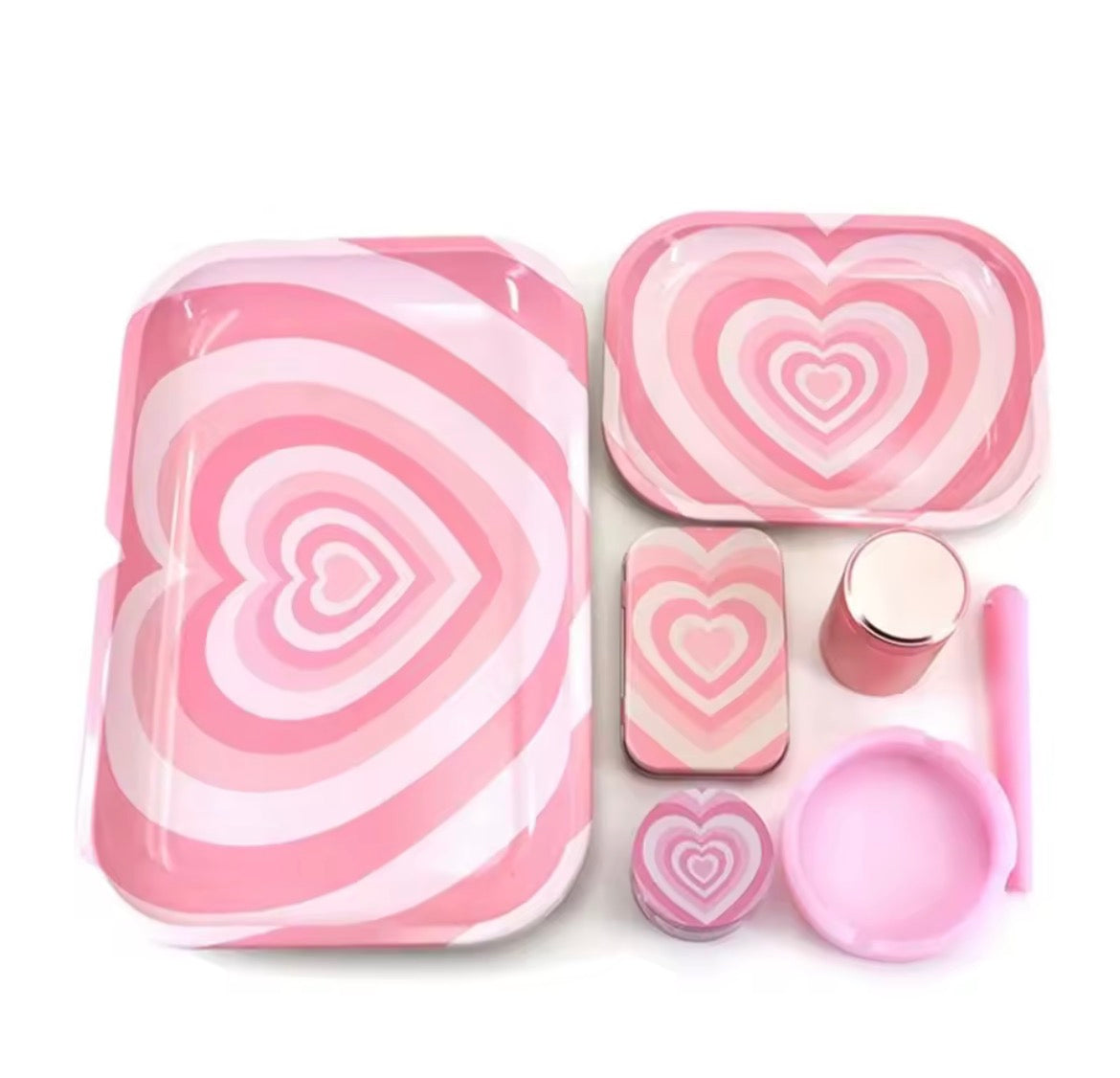 •3er SET• Grinder, Rolling Tray, Aschenbecher